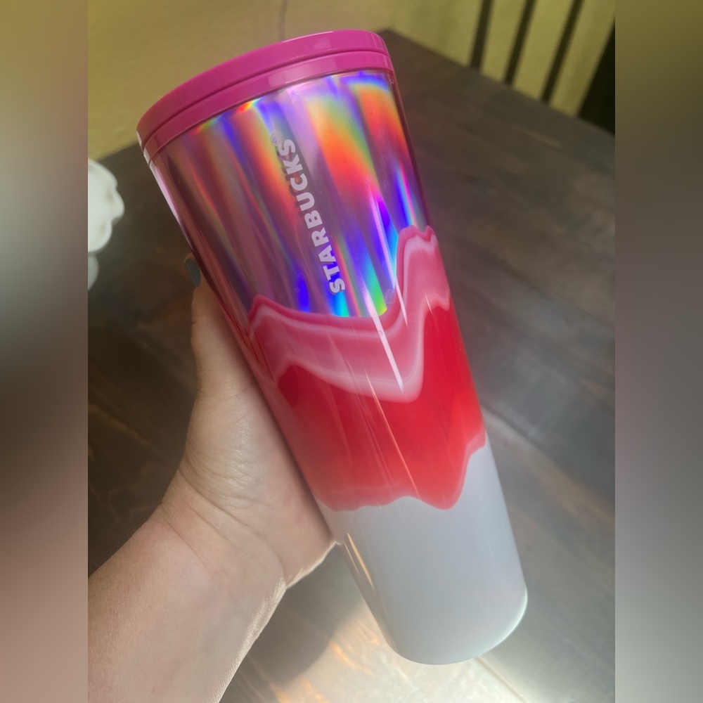 Starbucks 24 oz Pink Tumbler